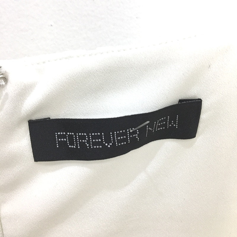 Forever New White Lacy Patterned Bodice Midi Dress Ladies Size AU 8 NEW