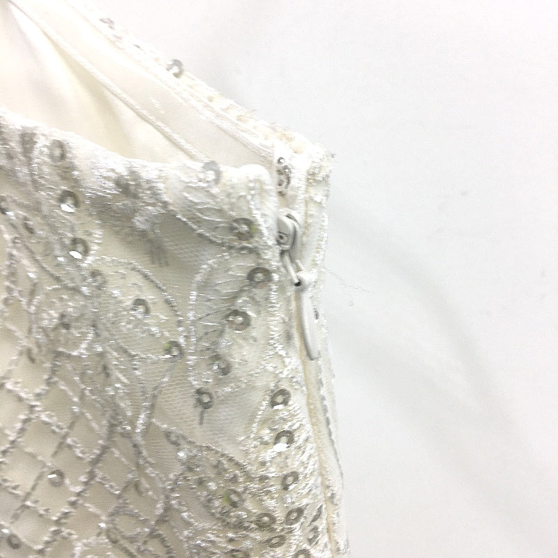 Forever New White One-Shoulder Sequin Short Sleeve Jumpsuit Ladies Size AU 14