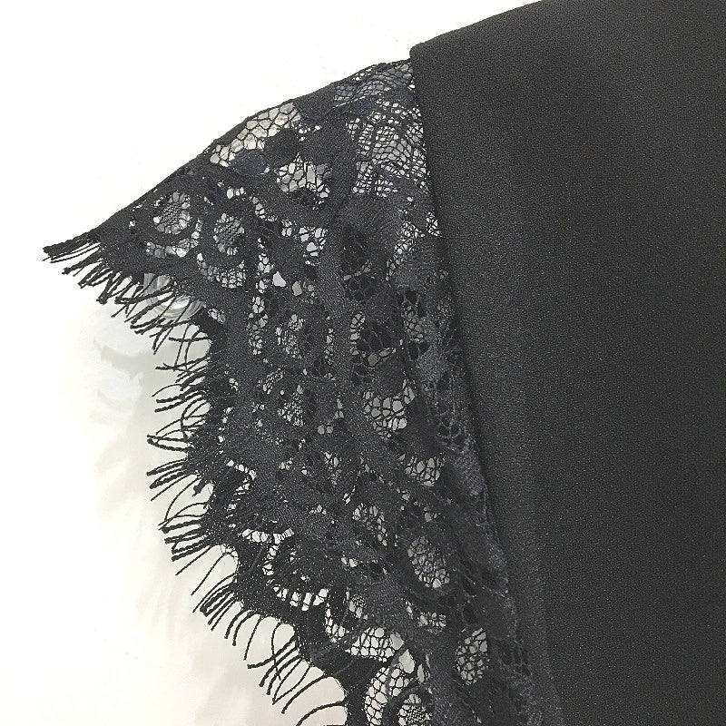 Forever New Black Partial Sleeve Belted Wrap Wide Leg Jumpsuit Ladies Size AU 8