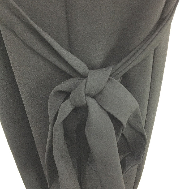 Forever New Black Partial Sleeve Belted Wrap Wide Leg Jumpsuit Ladies Size AU 8