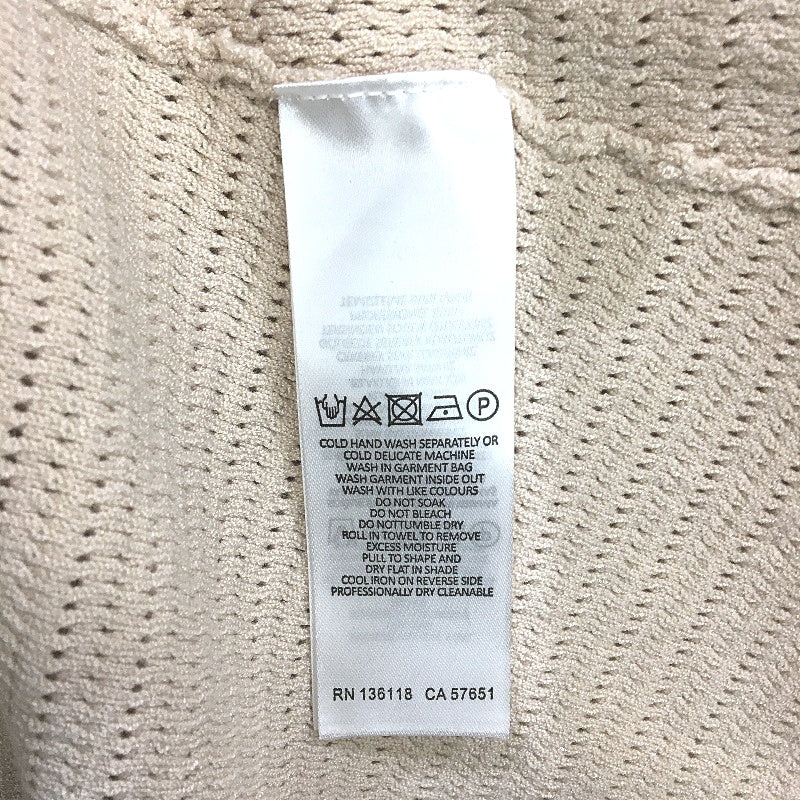 Beige Knit Tank Singlet Sheer Midi Dress Beach Casual Ladies Size Medium