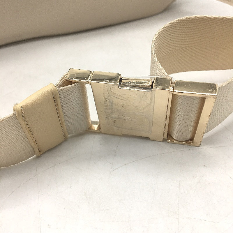 Peta And Jain Beige Dual Compartment Madix Waist Bag With Gold Accents 20cm NEW