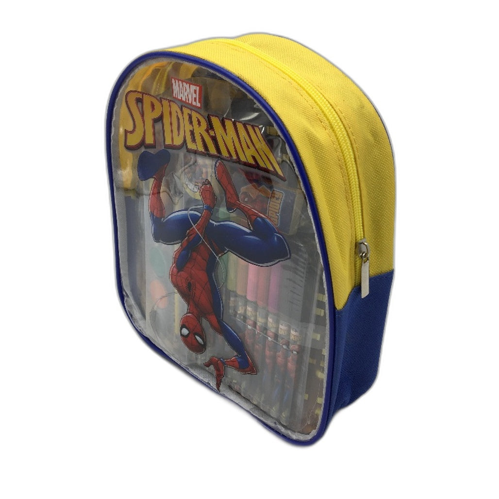 Marvel Spiderman Long Sleeve PJ Set & Stationary Backpack Set Kids Size 4 NEW