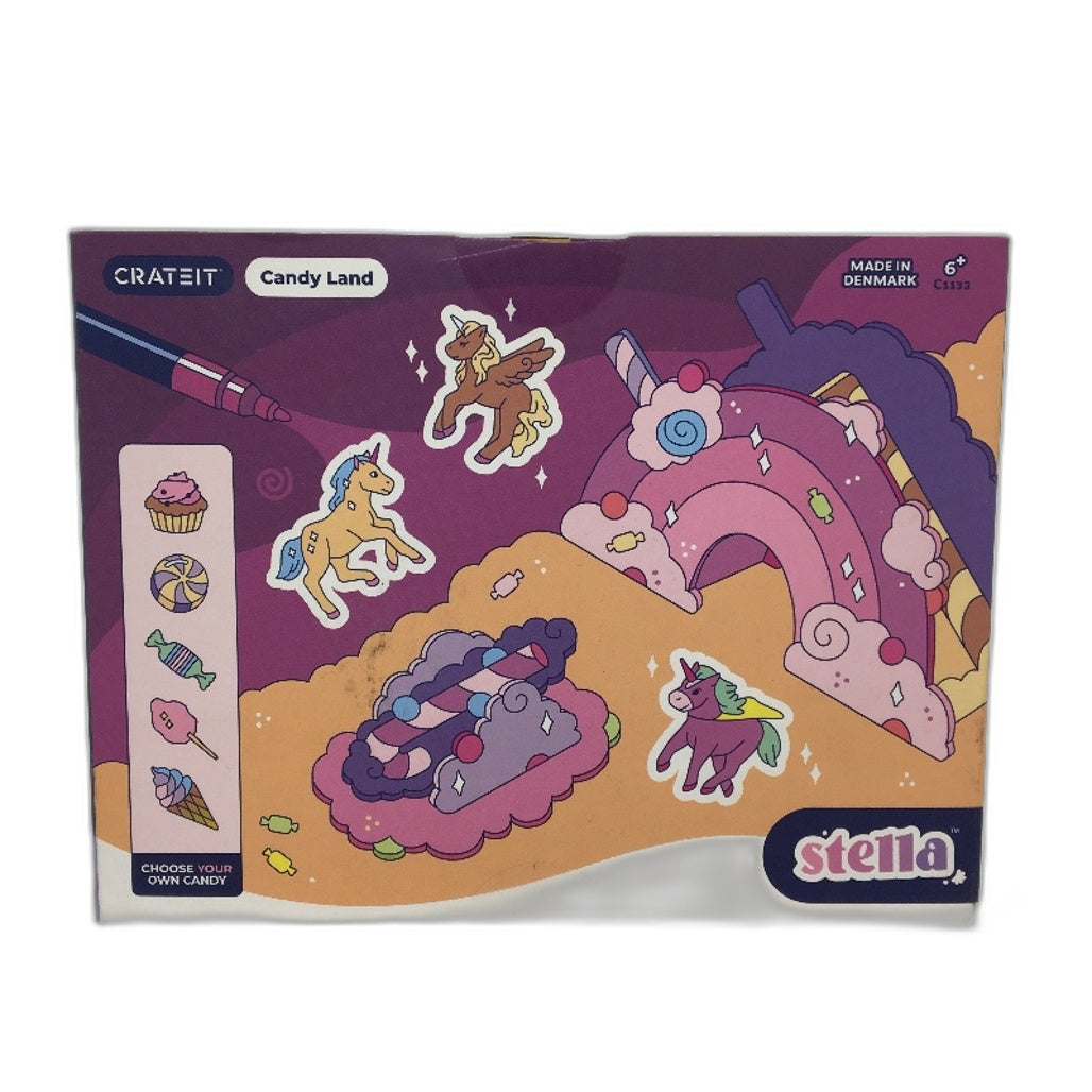 Crateit Candy Land Stella Unpainted Wooden Toy Building Set Ages 6+ NEW