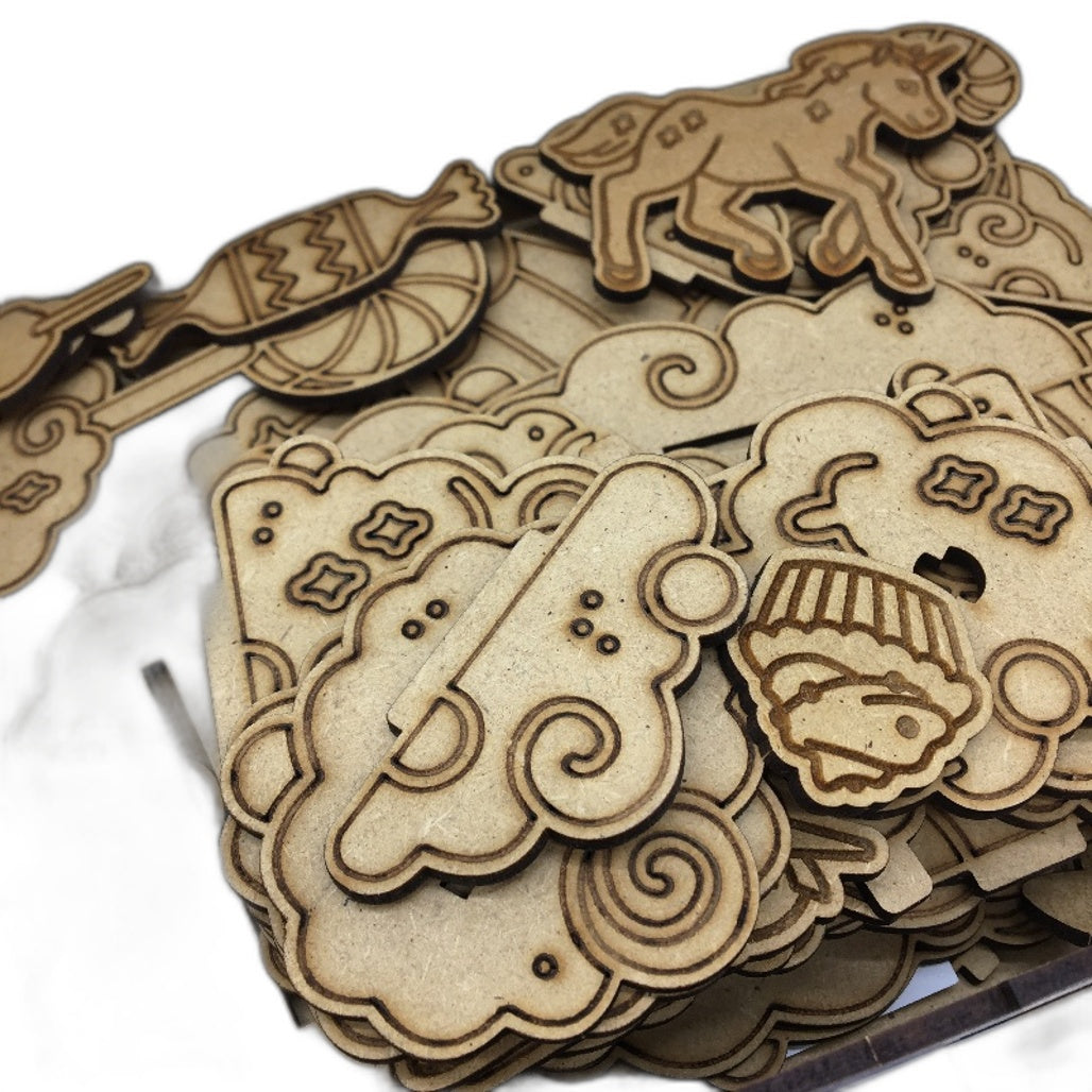 Crateit Candy Land Stella Unpainted Wooden Toy Building Set Ages 6+ NEW