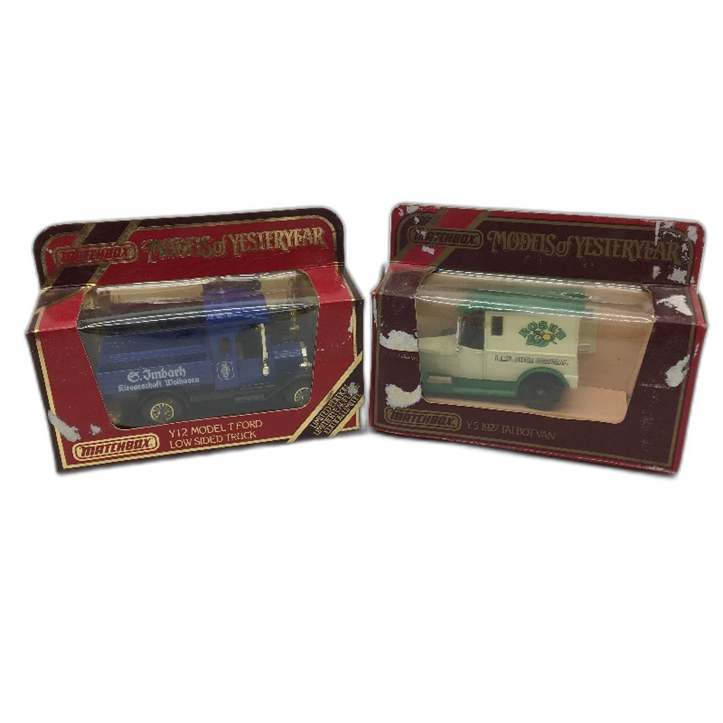 VINTAGE 1984 Matchbox Models Of Yesteryear Talbot Van & Y12 Model T Ford Truck