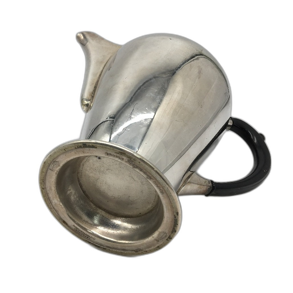 VINTAGE Paramount EP NS AI Triple Regancy Plate Ornate Lid Silver Teapot