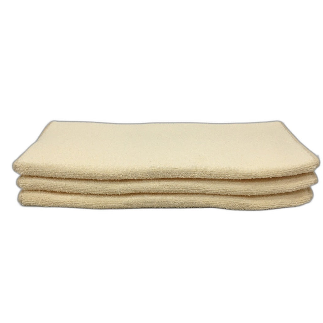 Microfibre 3 Pack Vanilla Reversible Cushioned Dish Drying Mats 38 x 50cm NEW