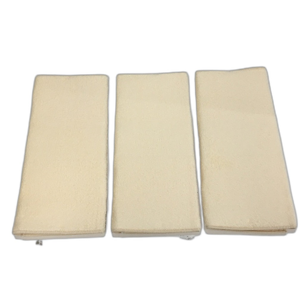 Microfibre 3 Pack Vanilla Reversible Cushioned Dish Drying Mats 38 x 50cm NEW