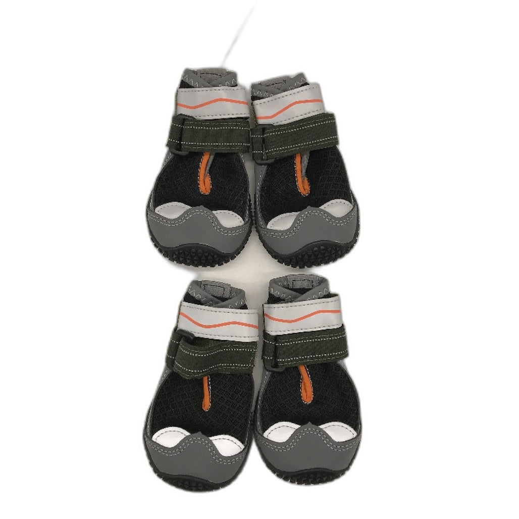 SlowTon Waterproof Adjustable Non-Slip Dog Boots With Reflective Strip Size 5