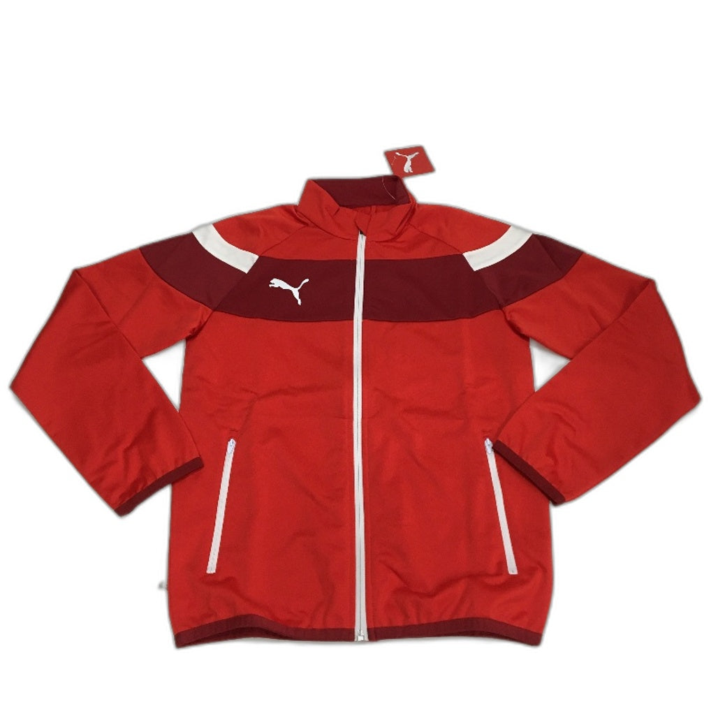 PUMA Spirit II Poly Training Zip Jacket Red Junior Boys Youth Size XL 13-14Y NEW
