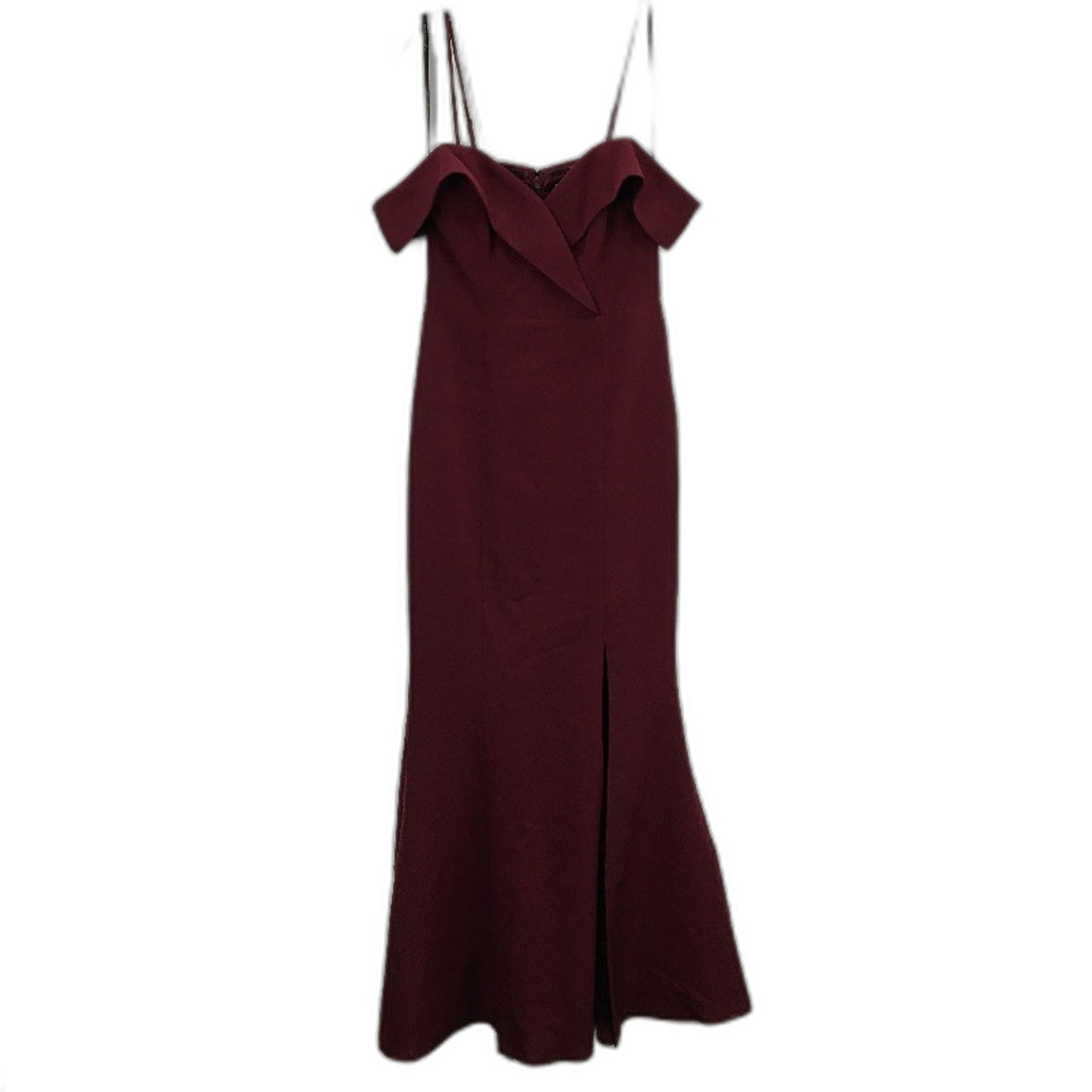 Forever New Burgundy Mermaid Cut Classy Formal Maxi Dress Ladies Size AU 8 NEW