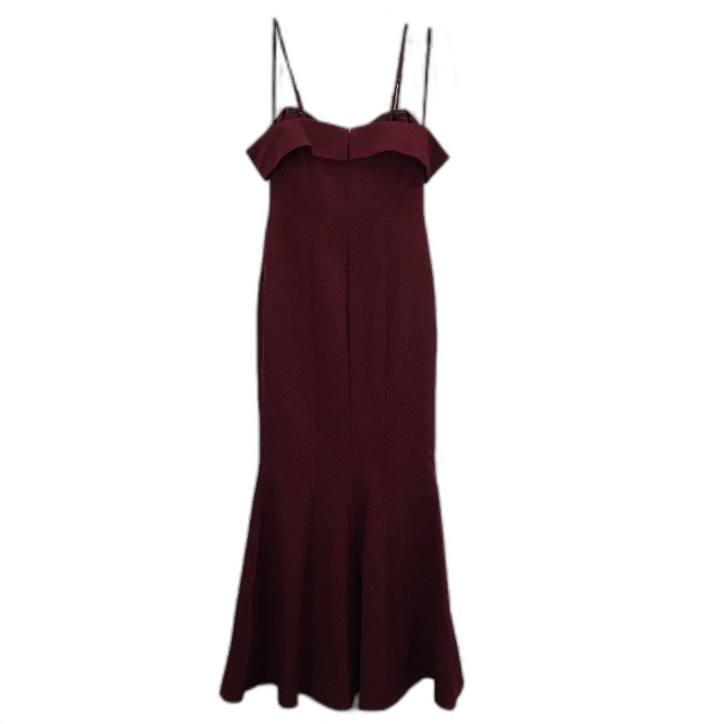Forever New Burgundy Mermaid Cut Classy Formal Maxi Dress Ladies Size AU 8 NEW