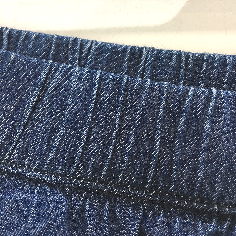 Forever New Dark Blue Denim Strapless Zip-Back Jumpsuit Ladies Size AU 10 NEW