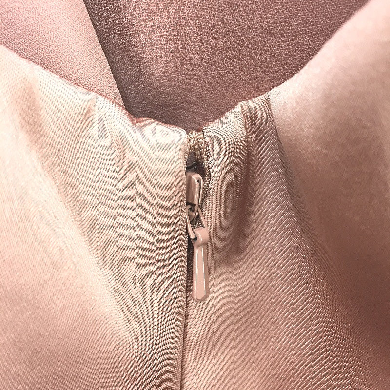 Forever New Rose Gold One-Shoulder Silky Twist Midi Dress Ladies Size AU 10 NEW