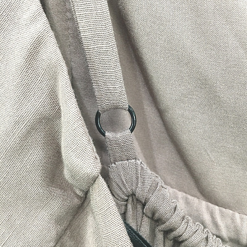 Forever New Brown Linen Floral Embroidered Trim Midi Dress Ladies Size AU 8 NEW