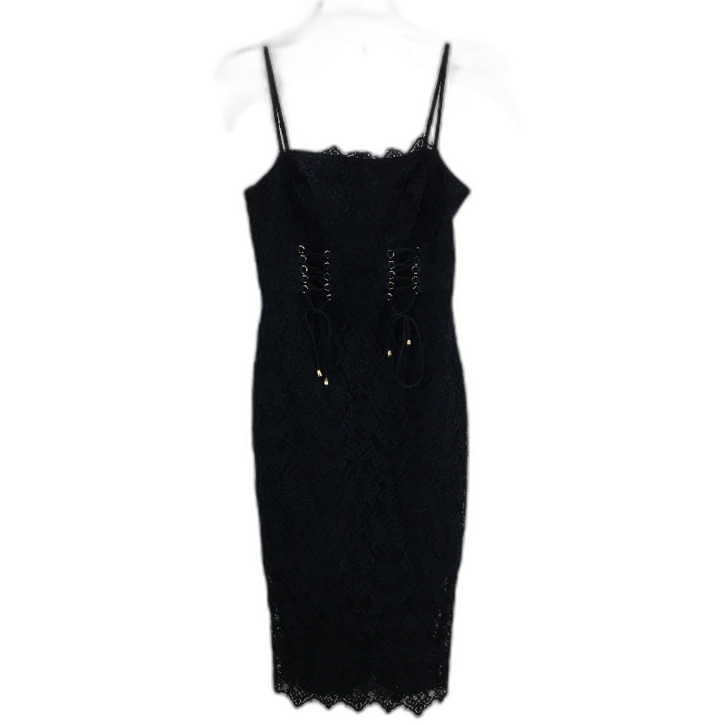 Ever New Navy Floral Embroidered Patterned Mini Dress Ladies Size AU 8 NEW