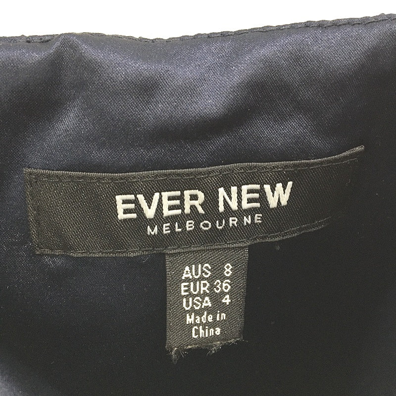 Ever New Navy Floral Embroidered Patterned Mini Dress Ladies Size AU 8 NEW