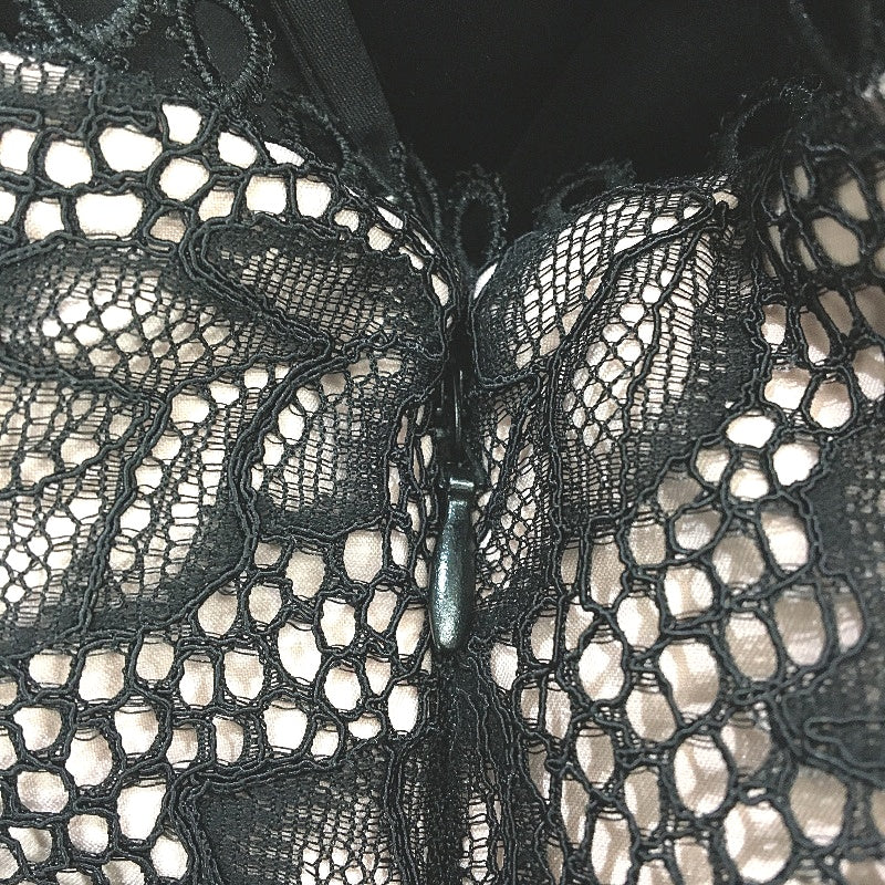 Ever New Black Floral Embroidered Trim Wide Leg Jumpsuit Ladies Size AU 14 NEW