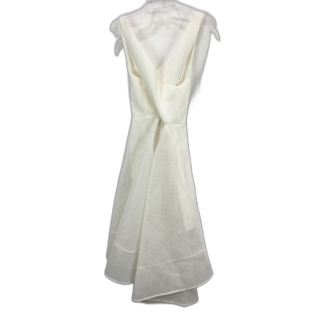 Forever New White Thick Mesh Cross Back A-Line Midi Dress Ladies Size AU 12 NEW