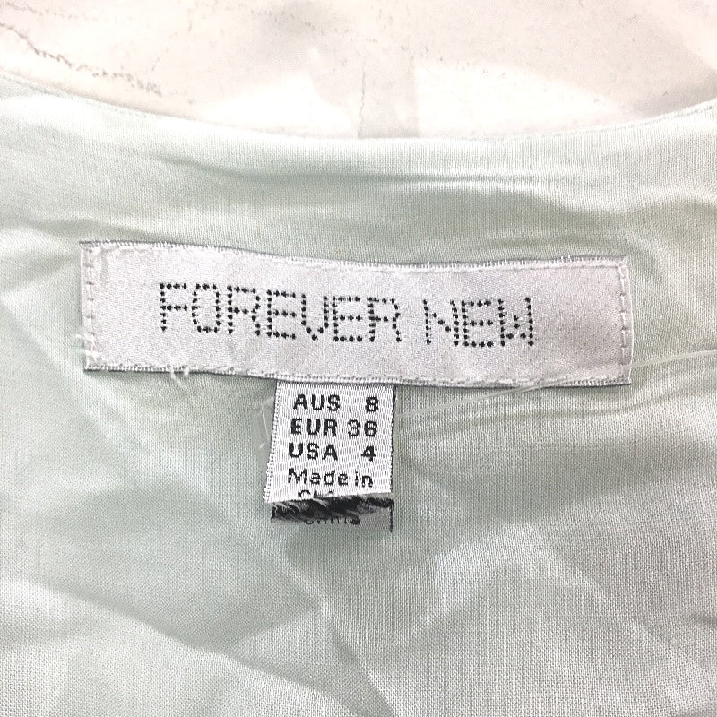 Forever New Blue Belted Flowy Floral Patterned Midi Dress Ladies Size AU 8 NEW