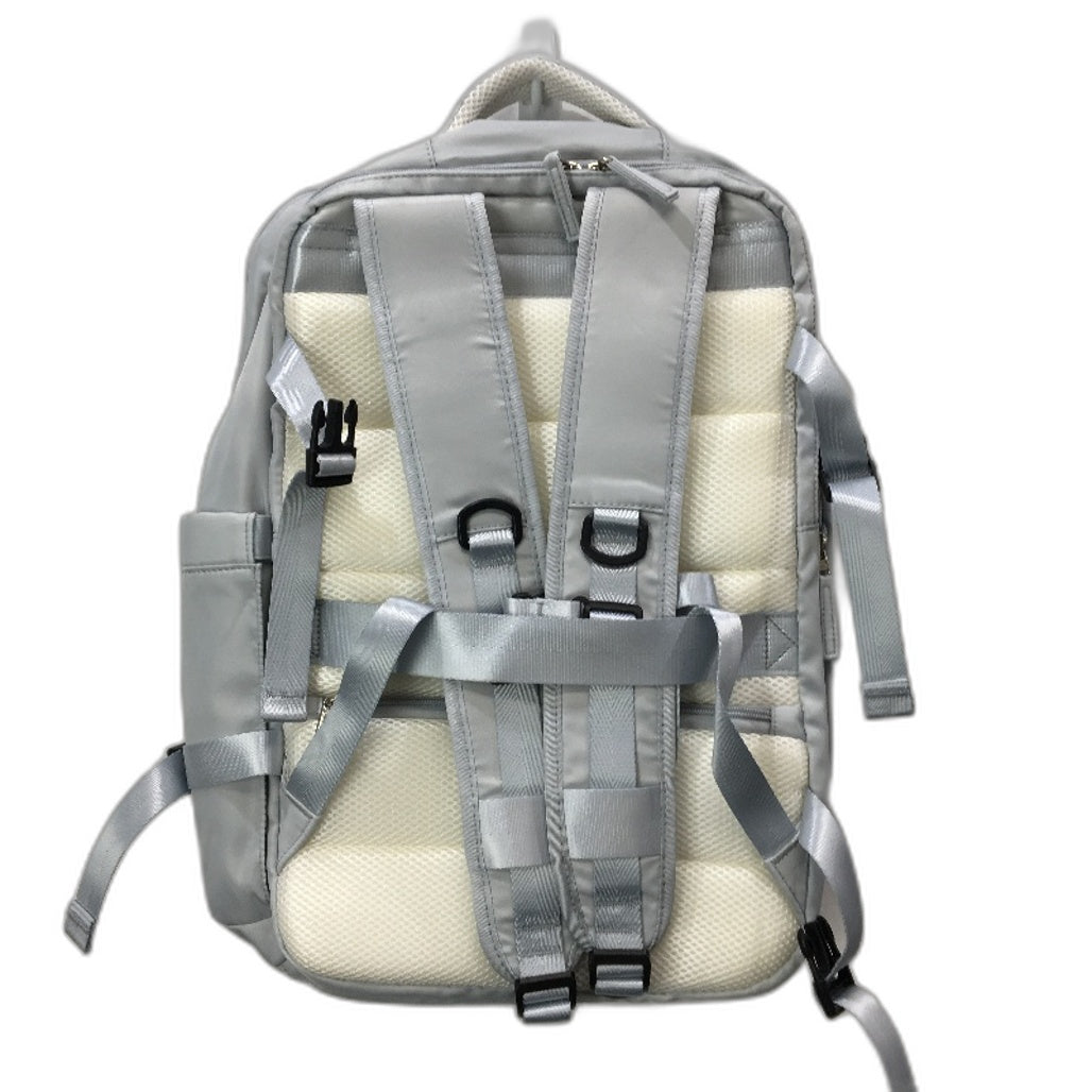 Outwalk Light Grey Extra Large Travel Backpack USB Charging Port Multipocket NEW