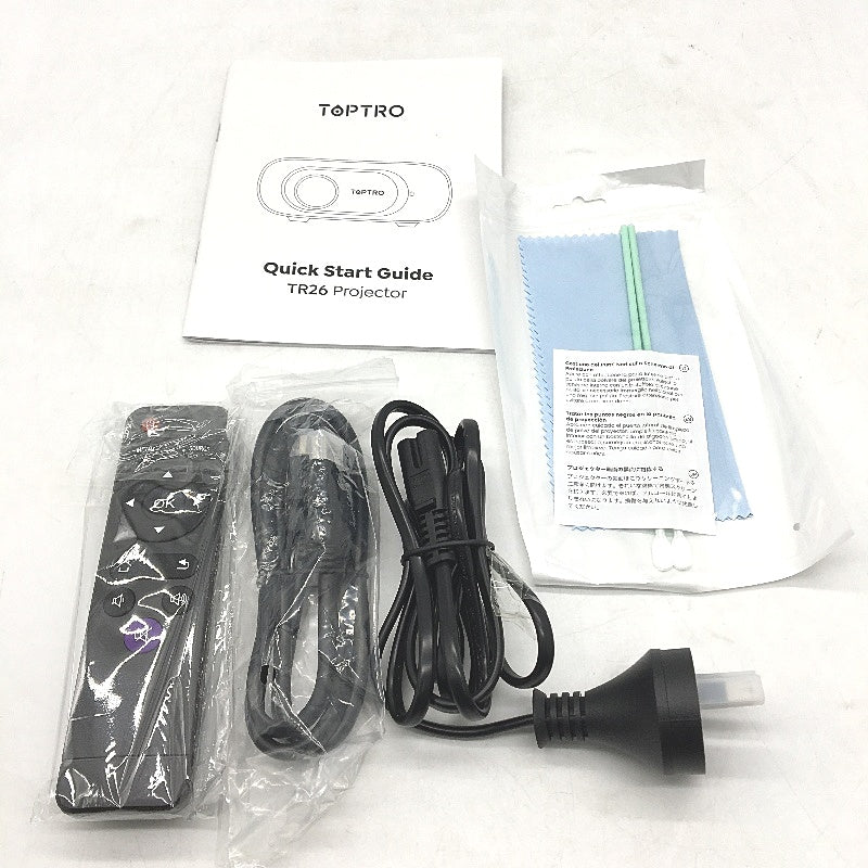TOPTRO Portable Video Projector TR26 1080P 5G WiFi HiFi Sound 41W NEW