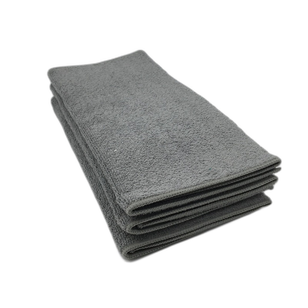Microfibre 3 Pack Grey Reversible Cushioned Dish Drying Mats 38 x 50cm NEW