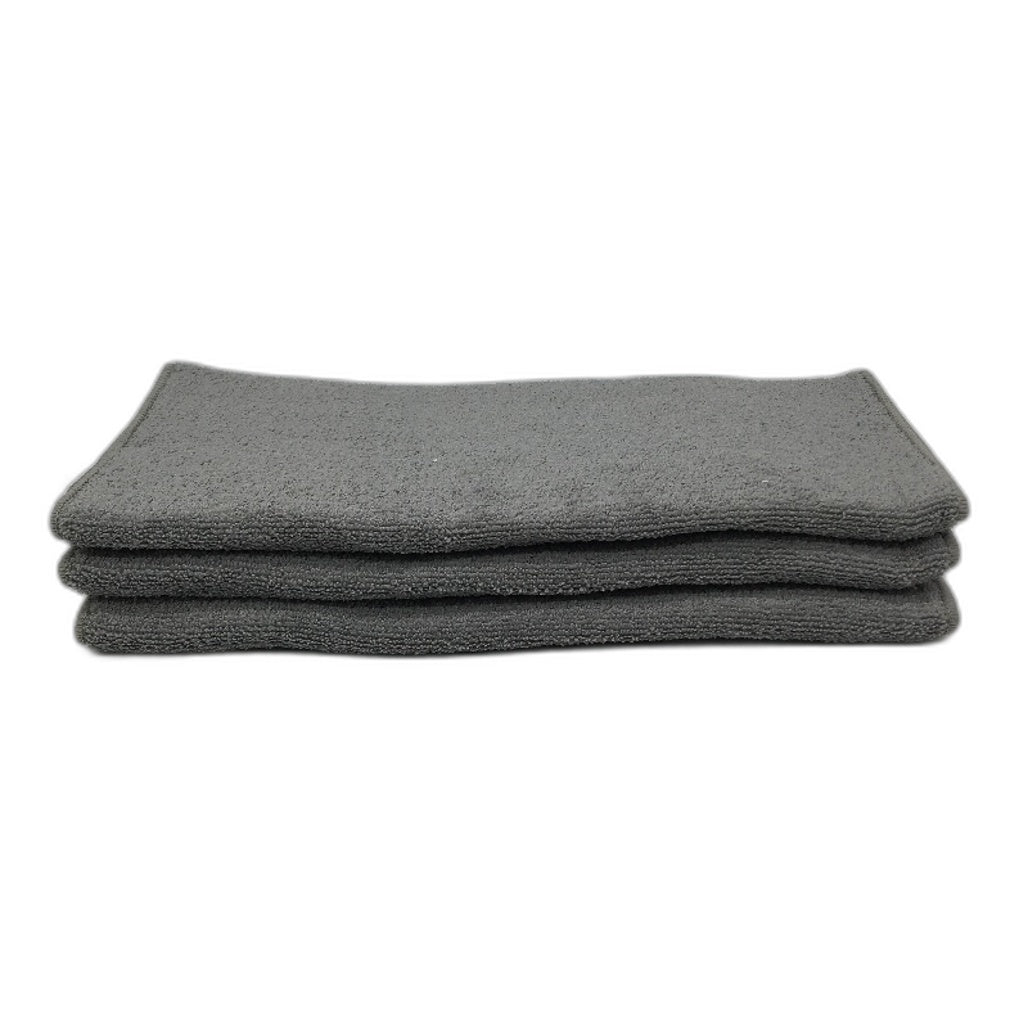 Microfibre 3 Pack Grey Reversible Cushioned Dish Drying Mats 38 x 50cm NEW