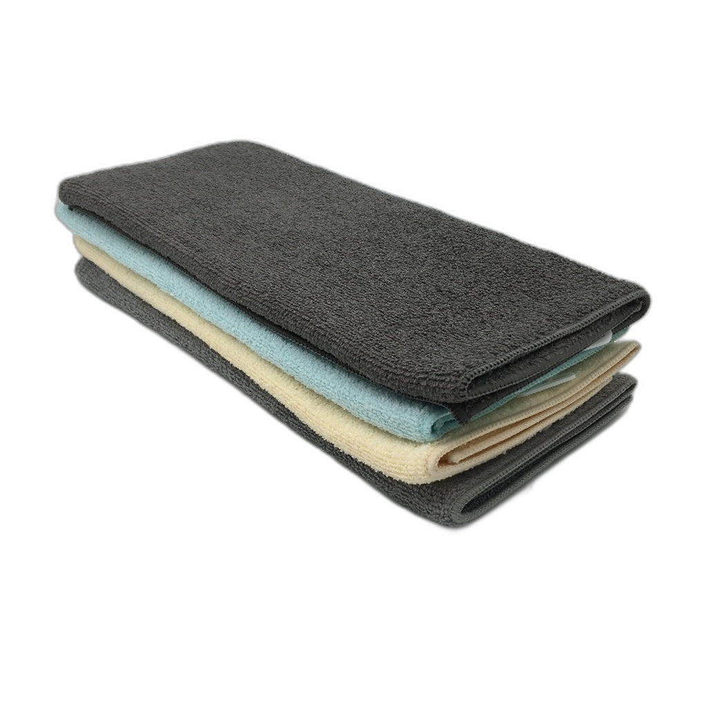 Microfibre 4Pck Multicolored Reversible Cushioned Dish Drying Mats 38 x 50cm NEW