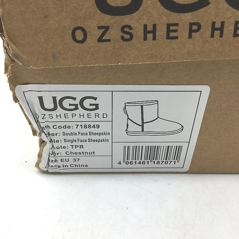 UGG Boots Australian Double Face Sheepskin Chesnut Unisex Size EU 37 M4 L6 NEW