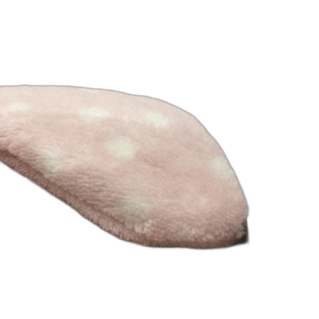 Serra Pink Tone White Dotted Soft Plush Robe & Eye Mask Set Ladies Size M NEW