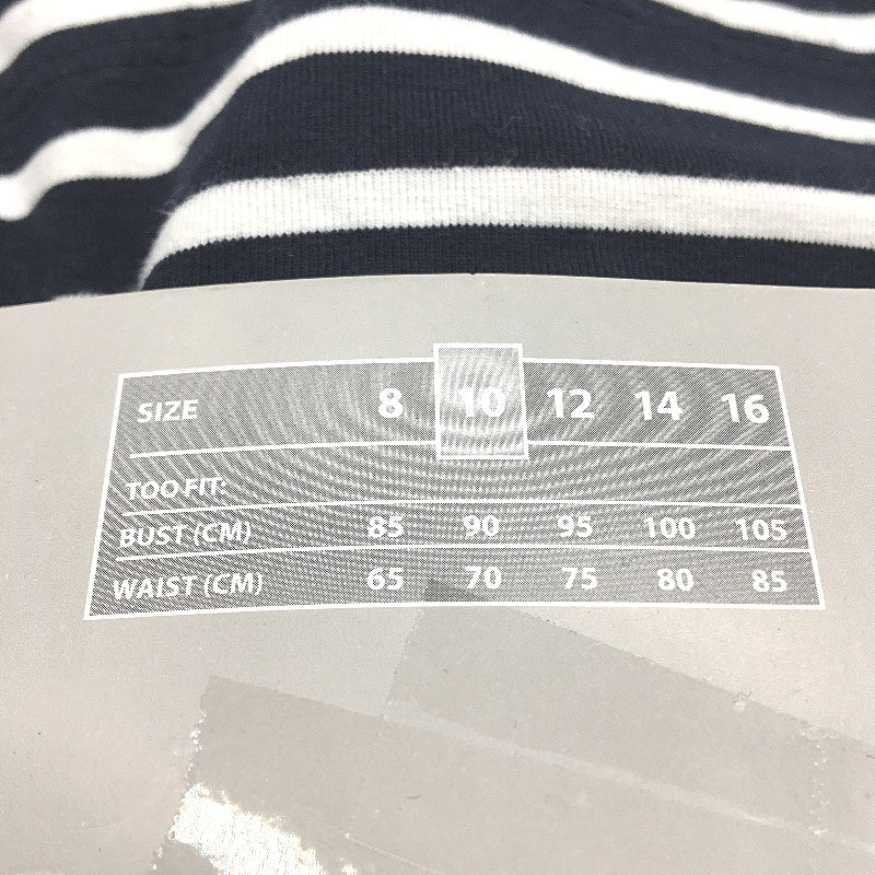 Serra 2Pce Regular Fit Long Sleeve Blue Toned Tee Pack Ladies Size 10 NEW