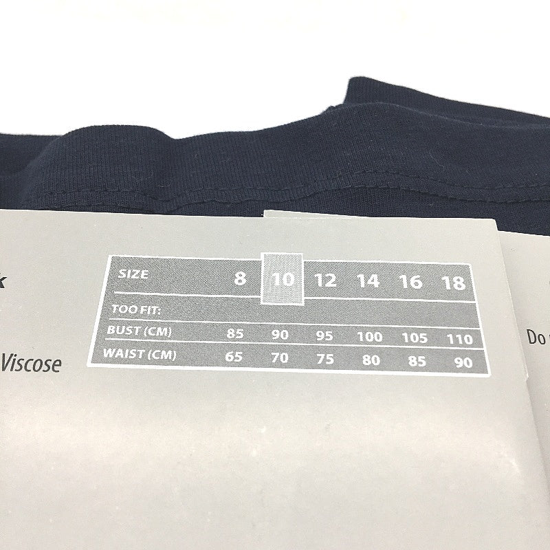 Serra 2Pce Regular Fit Long Sleeve Navy Blue & Grey Tee Pack Ladies Size 10 NEW