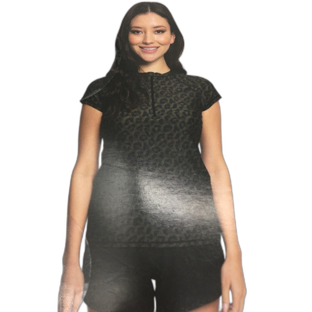 Crane 2 Pack Long & Short Sleeve Black & Camo Green Rash Vests Ladies Size L NEW