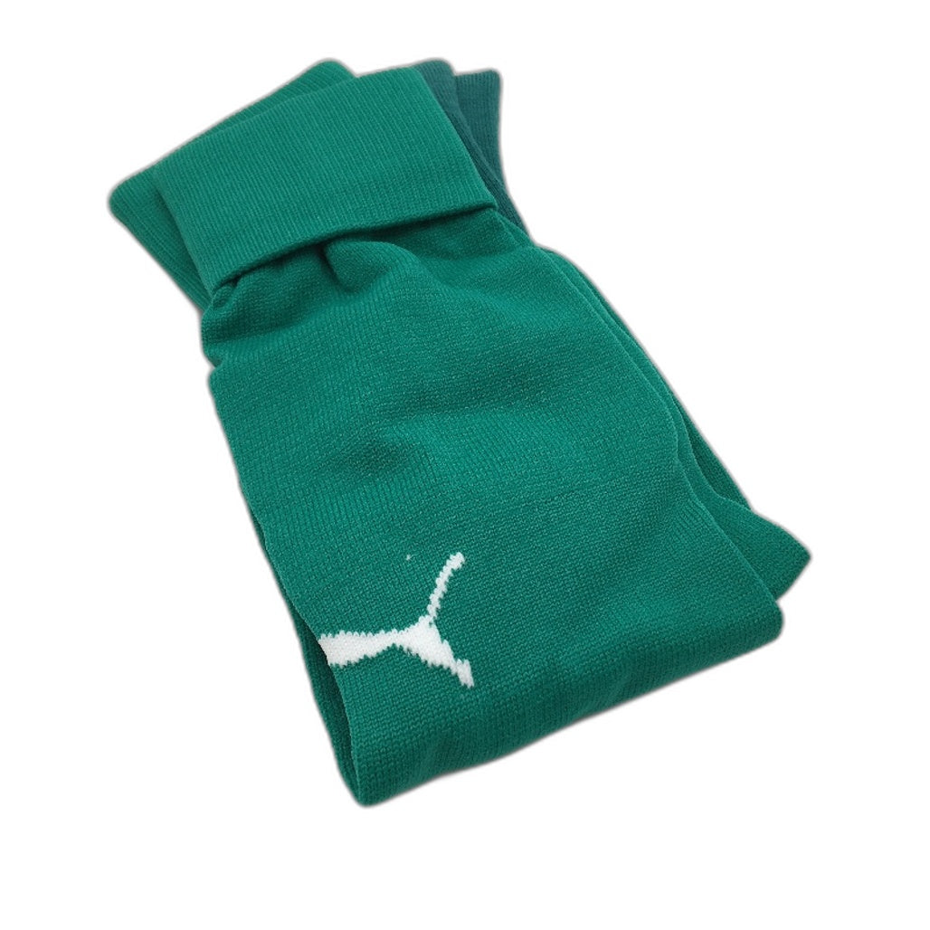 PUMA 2 Pack Green Team II Football Soccer High Socks Unisex Size 4 US 10-12 NEW