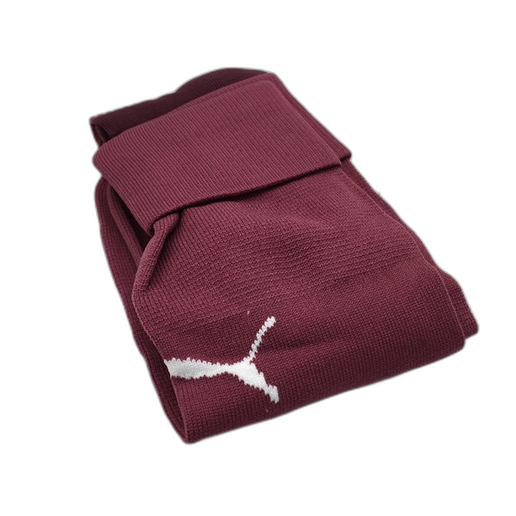 PUMA 2 Pack Magenta Plum Football Soccer High Socks Unisex Sz 2 US 3.5-6 NEW