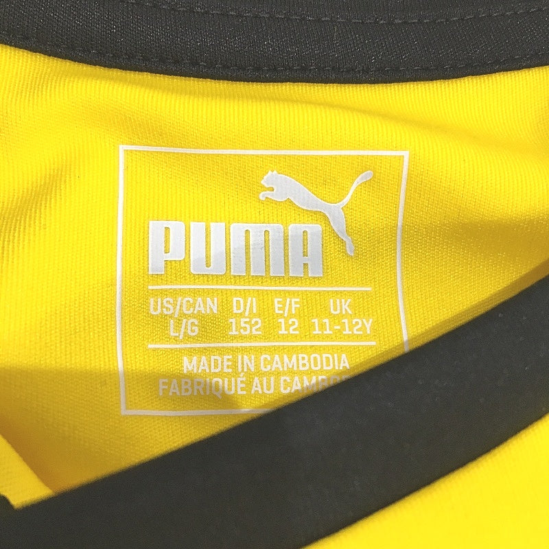 PUMA  LIGA  Jersey Cyber Yellow KidsTop TShirt Training Top Youth Size L 11-12Y