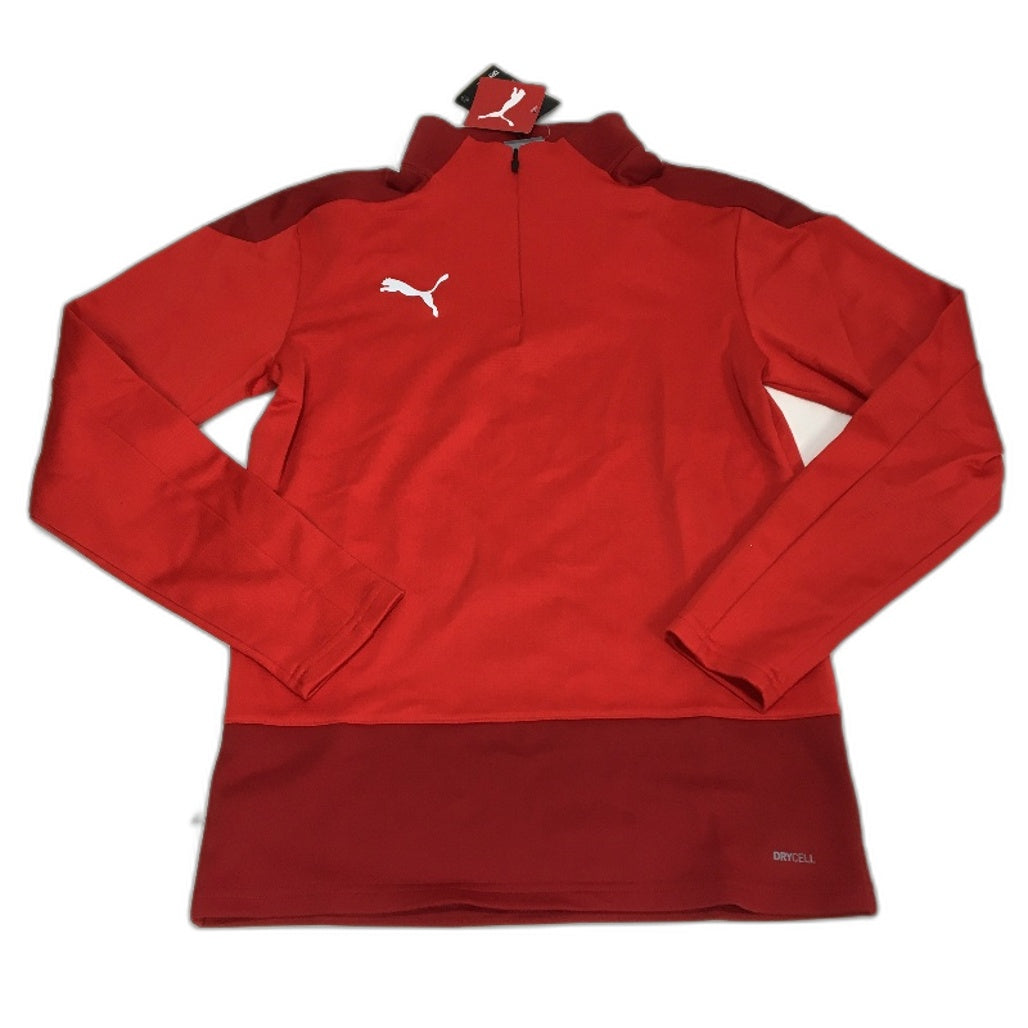 PUMA Red Drycell TeamGoal 23 Training Quarter Zip Sports Jacket Mens Sz XS NEW