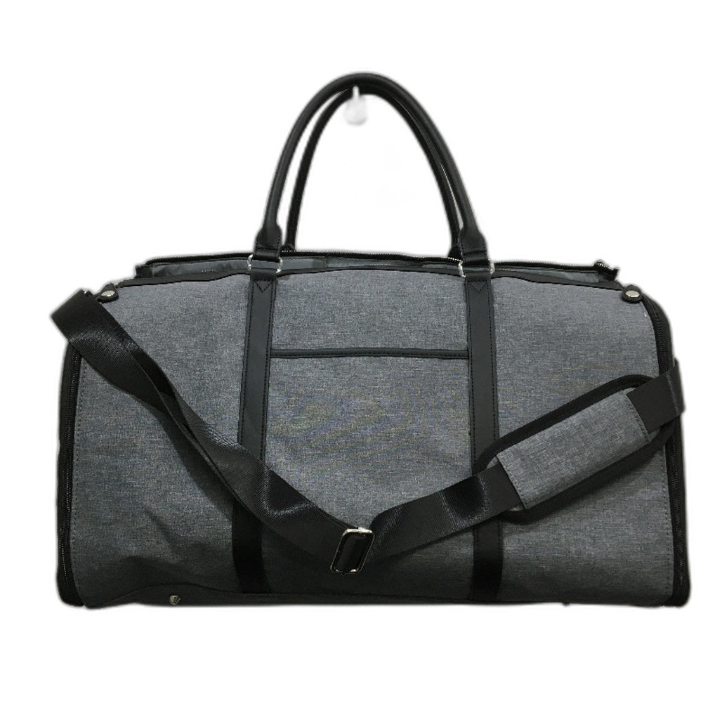 Skylite Fully Flat Open Zip Duffle Bag With Coat Hanging Compartment Grey