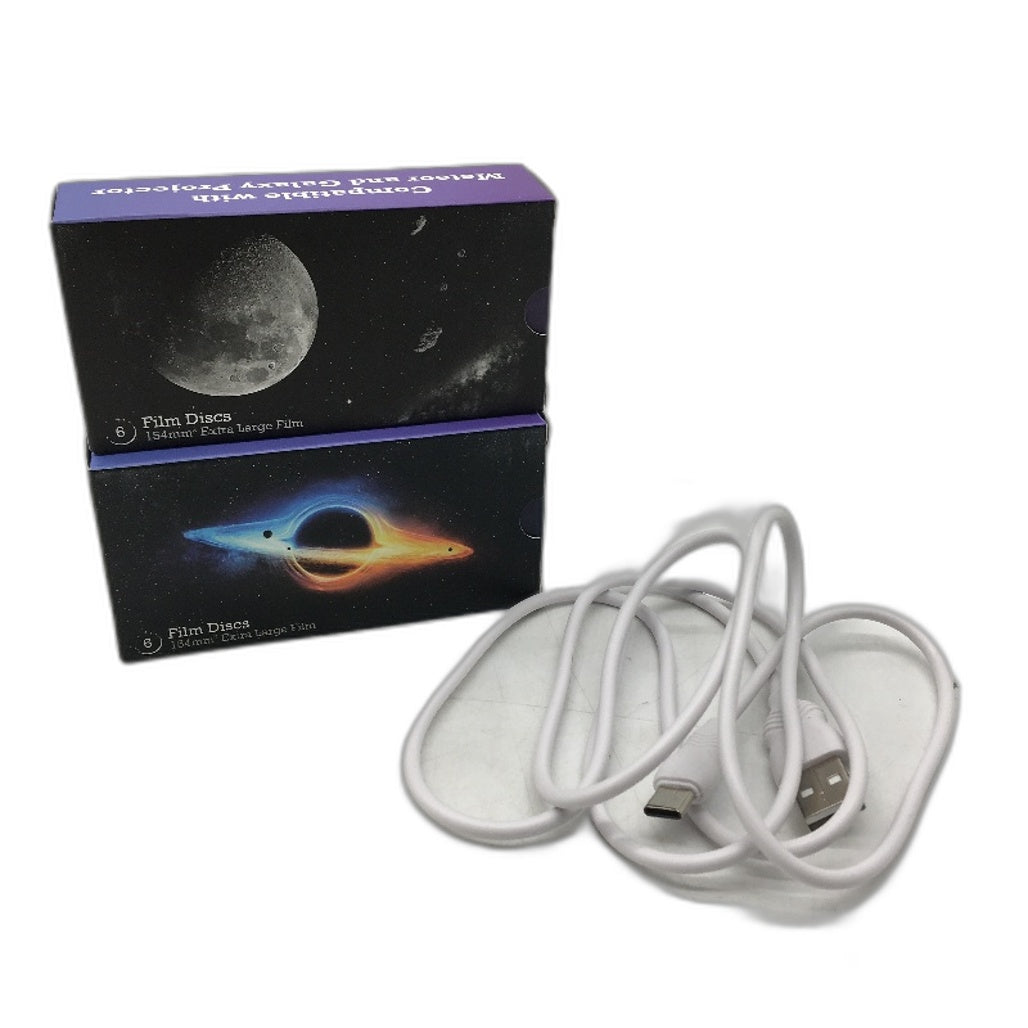 Meteor And Galaxy Projector Light With 12 Film Discs Nebula Night Light Timer