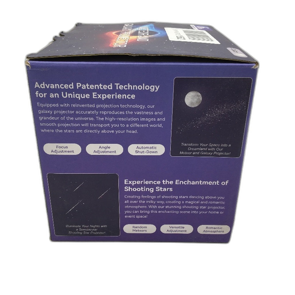 Meteor And Galaxy Projector Light With 12 Film Discs Nebula Night Light Timer