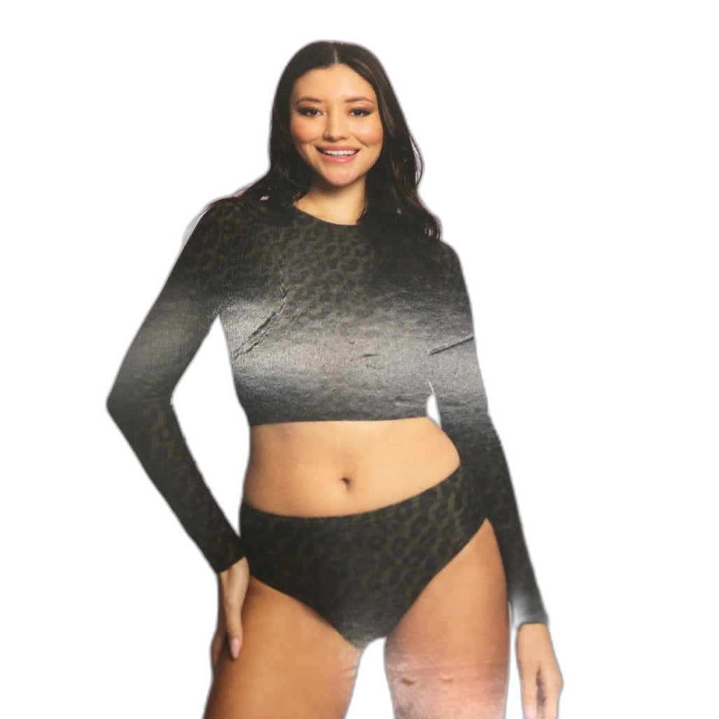 Crane Performance Black & Camo Rash Vest & Bikini Set Swimwear Ladies Sze XS NEW