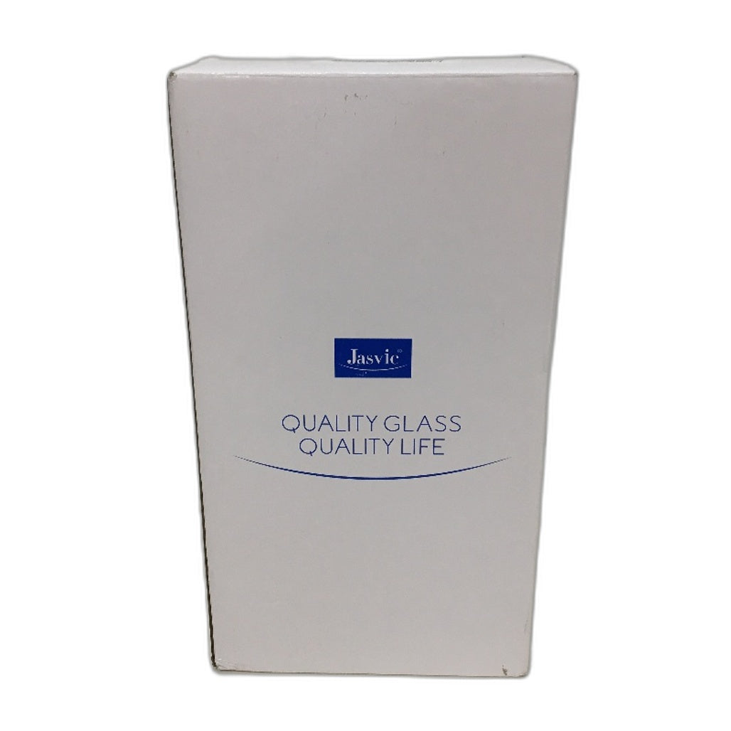 JASVIC 30cm Flame Style Cut Crystal Glass Large Tapered Vase NEW