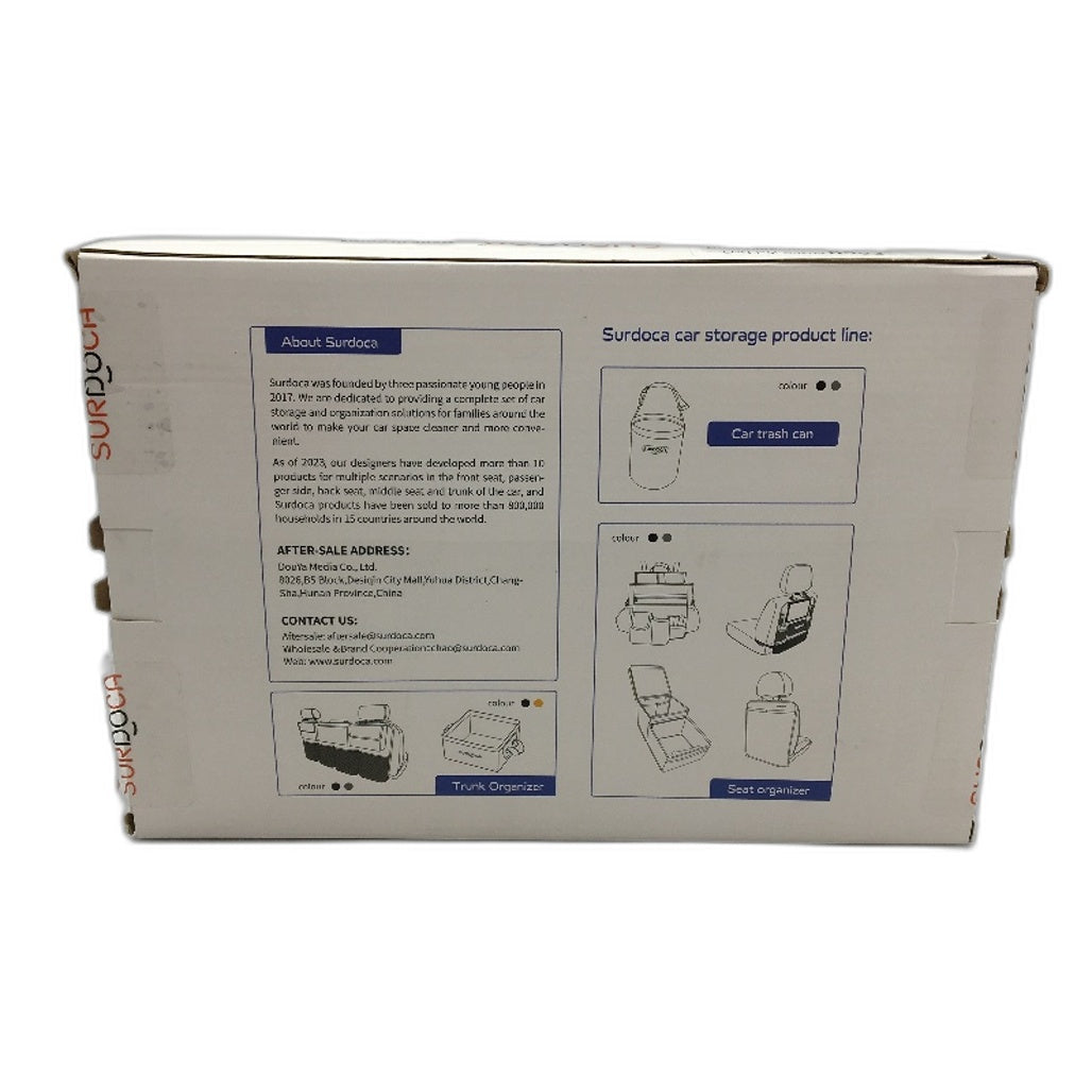 Surdoca Black XL 600D Oxford Strong Cloth Car Trunk Organiser Storage NEW