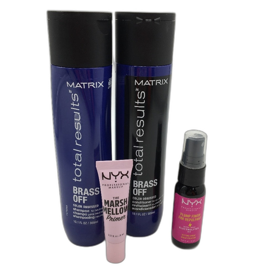 Matrix Neutralize Brassy Hair Brass Off Duo Pack Shampoo & Conditioner 300ml NEW