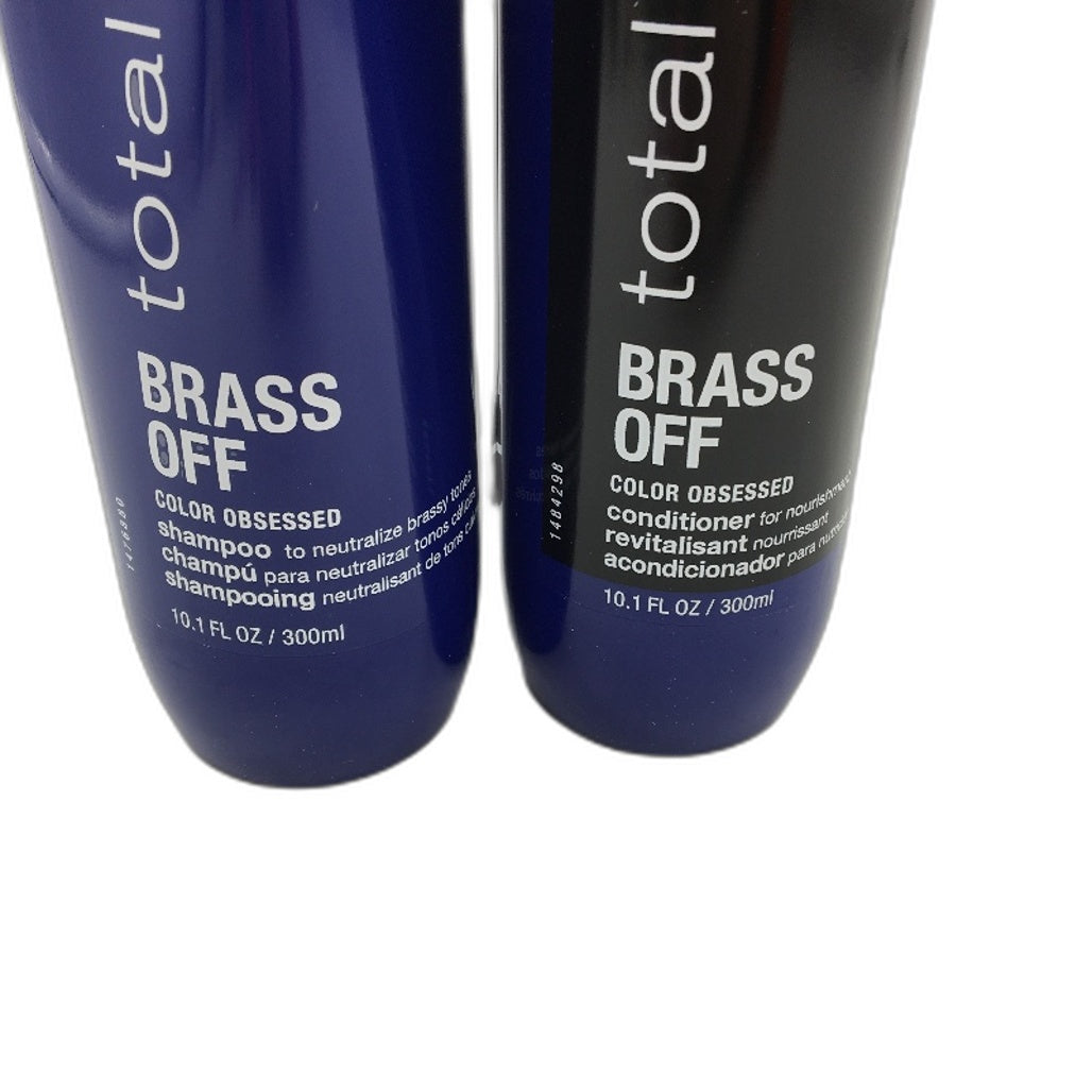 Matrix Neutralize Brassy Hair Brass Off Duo Pack Shampoo & Conditioner 300ml NEW