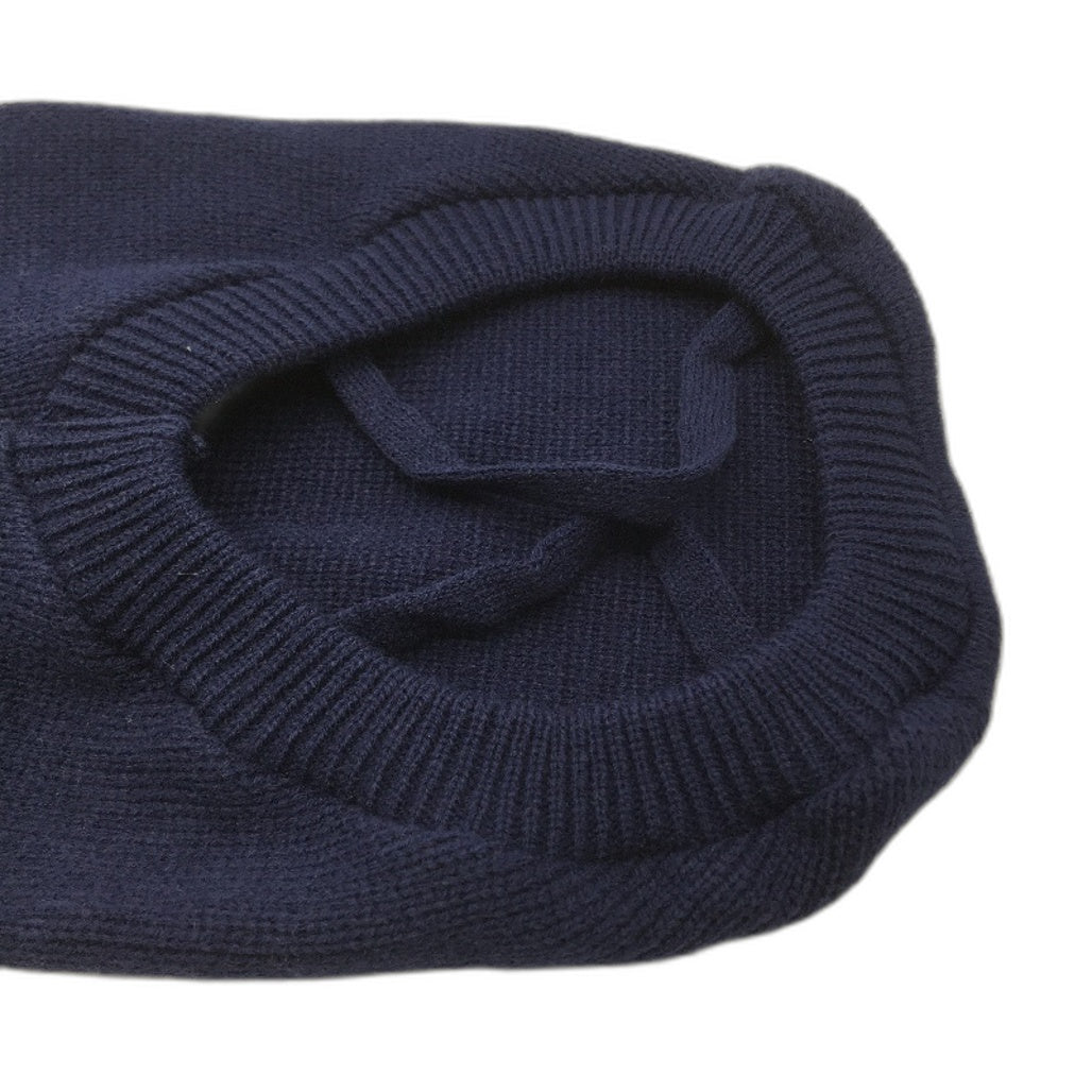 Milo & Mink Navy, White & Red Knit Striped Turtleneck Winter Dog Jumper Size S