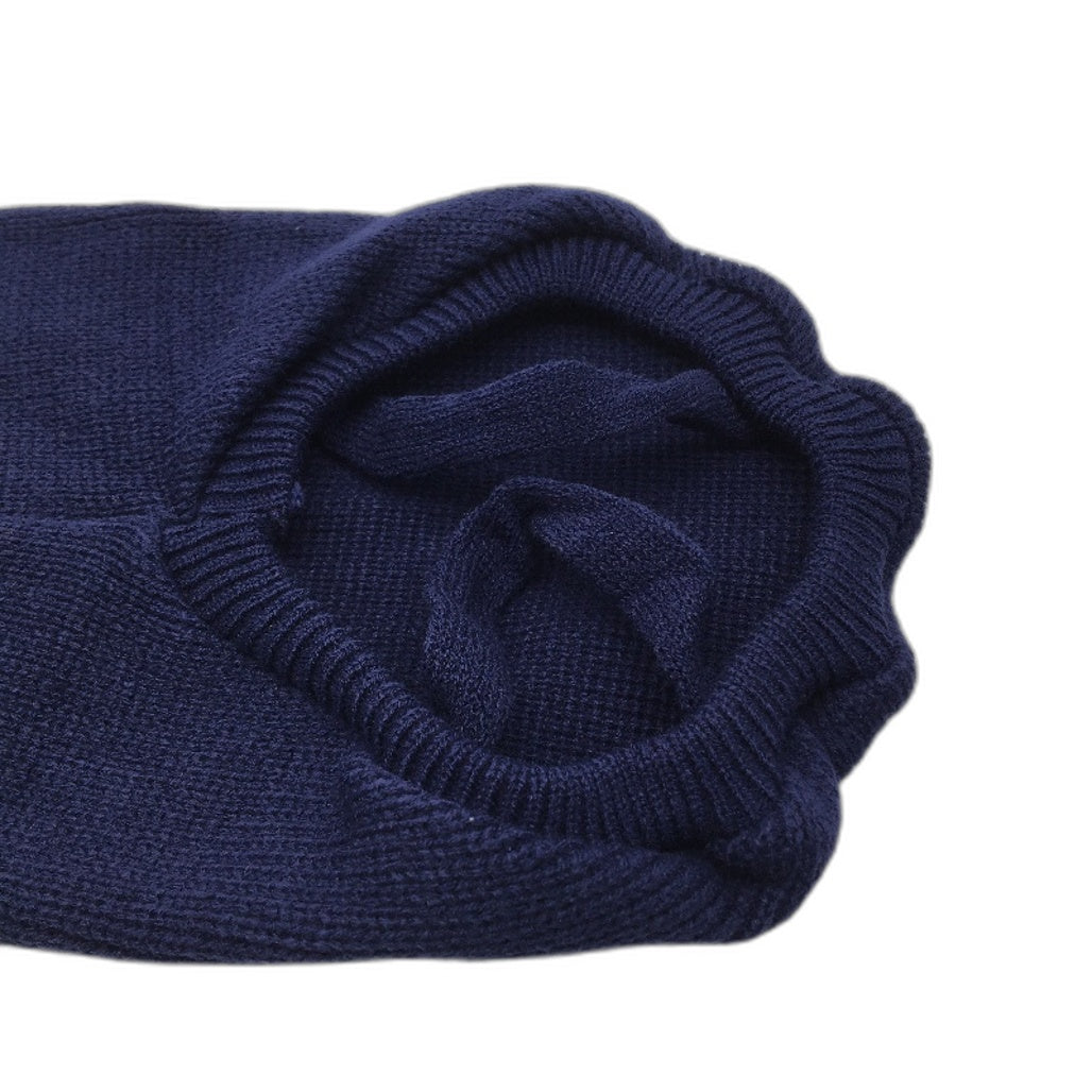 Milo & Mink Navy, White & Red Knit Striped Turtleneck Winter Dog Jumper Size XS