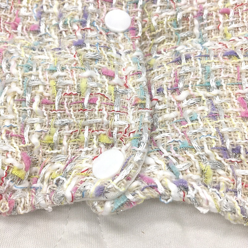 Chic Multicoloured Pastel Doggy Button Up Dress Up Dog Vest Tutu Size S